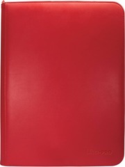 9-Pocket Zippered PRO-Binder - Vivid Red